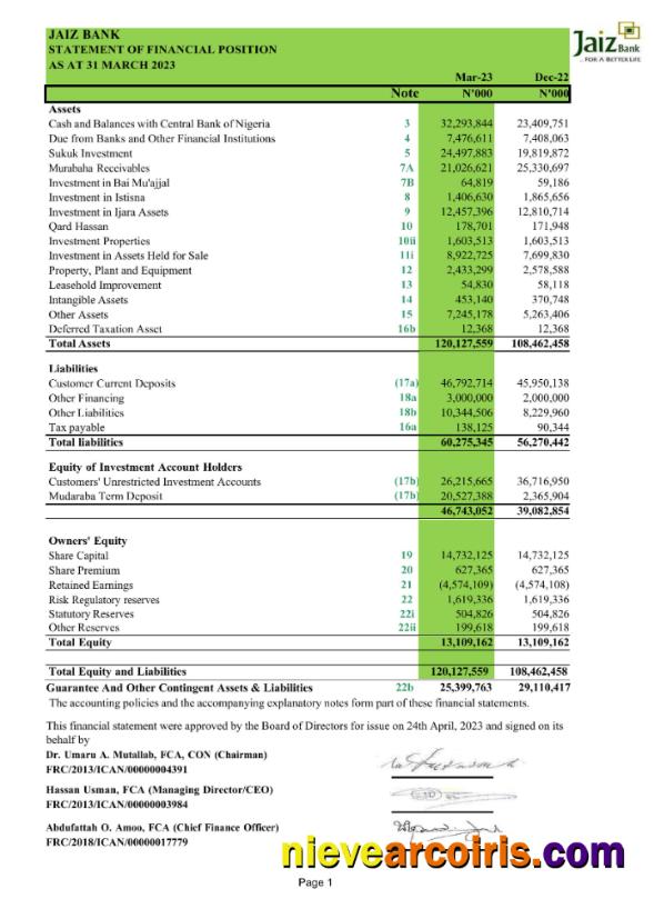 Nigeria Jaiz bank statement Word and PDFscr